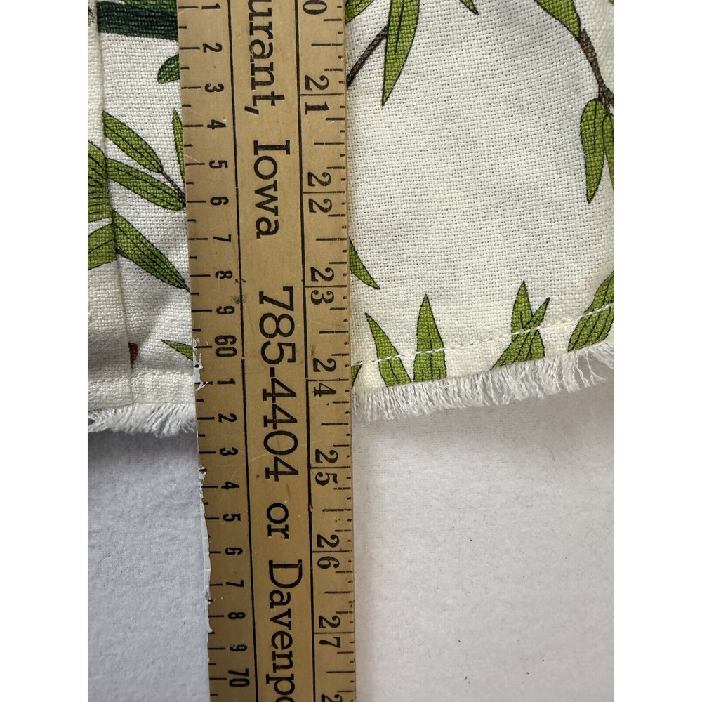 Vintage BoHo Tropical Pring Linen jacket Butterfly Bamboo Floral Size 10 Resort‎ - Picture 11 of 13